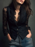 Teresa | Blazer con Mangas Semitransparentes