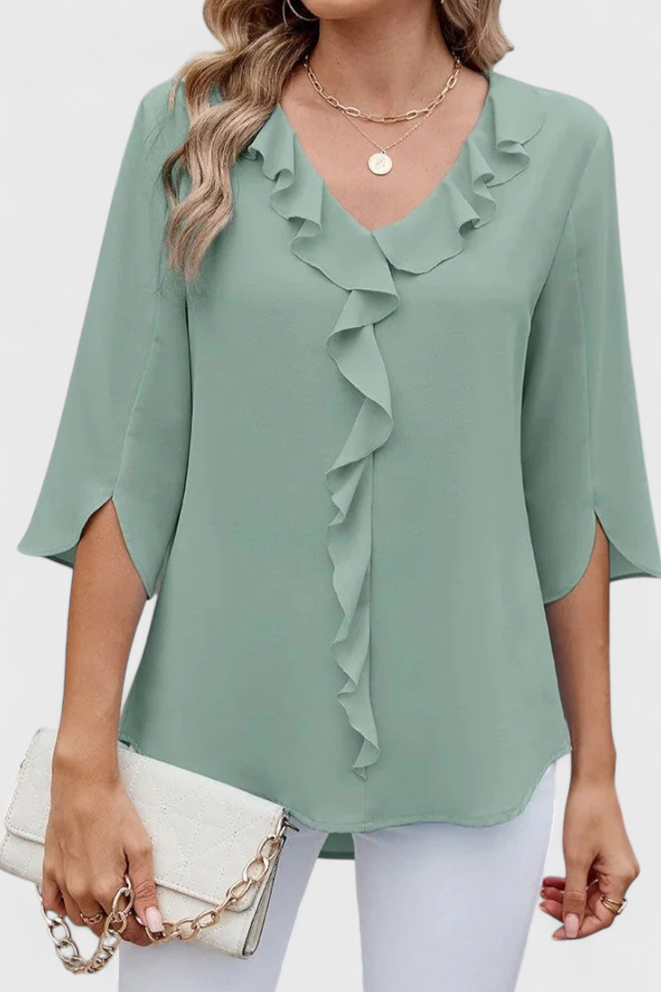 Annemiek Blusa Casual con Corte Suelto y Estilo Sofisticado