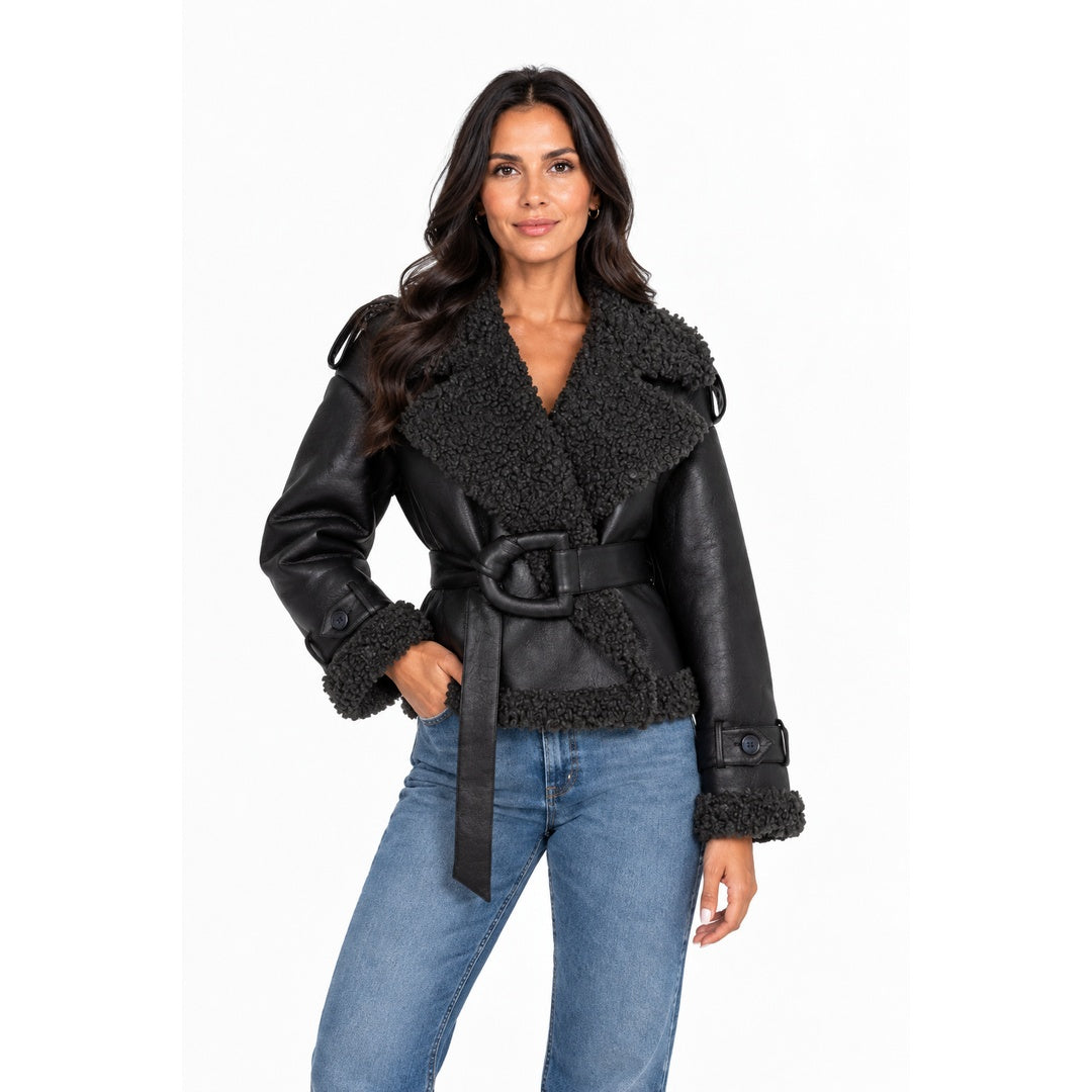 ELVIRA™ | Abrigo de piel de oveja